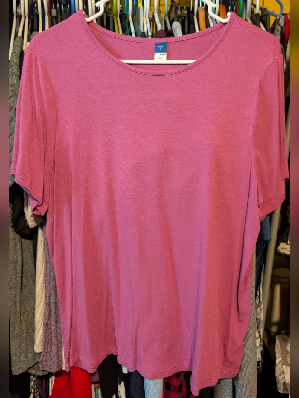 Old Navy Short Sleeve Crewneck Top - Rose Pink
